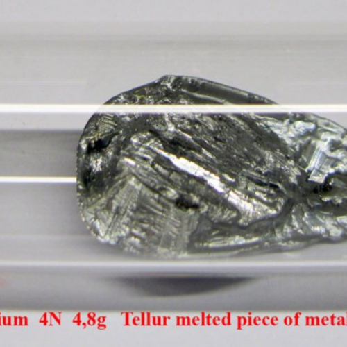 Tellur - Te - Tellurium 4N 4,8g Tellur melted piece of metal.png