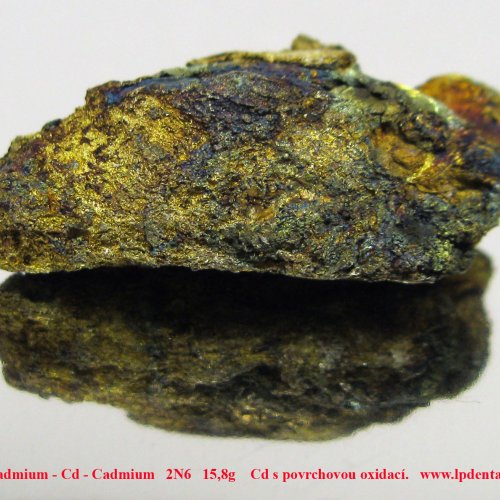 Kadmium - Cd - Cadmium   2N6   15,8g    Cd metal lumps with oxide sufrace.
