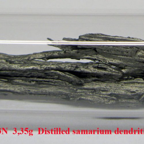Samarium - Sm - Samarium  3N    Distilled samarium dendritic fragment.  4.jpg