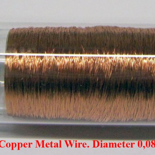 Měď-Cu-Cuprum 3N Copper Metal Wire. Diameter 0,08mm.jpg