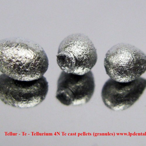 Tellur - Te - Tellurium 4N Te cast pellets (granules) 1.jpg