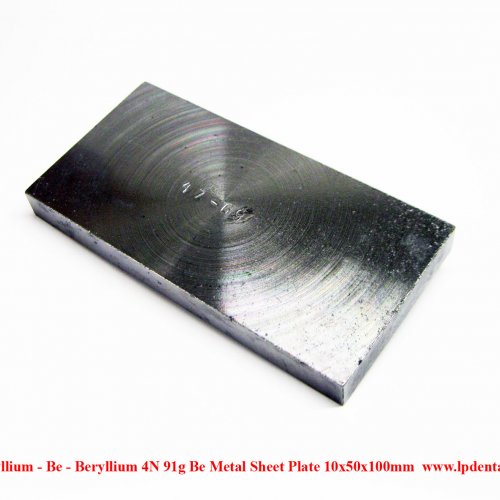 Beryllium - Be - Beryllium 4N 91g Be Metal Sheet Plate 10x50x100mm  3.jpg