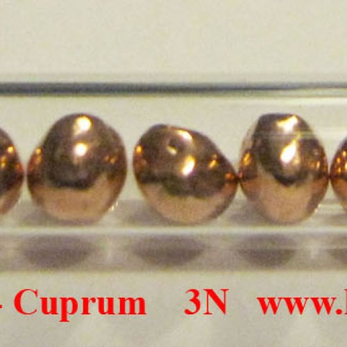 Měď - Cu - Cuprum Copper  Electron Beam Melted Pellet
