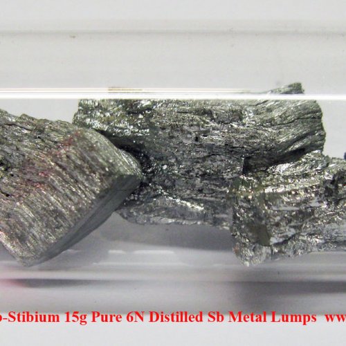 Antimon-Sb-Stibium 15g Pure 6N Distilled Sb Metal Lumps.jpg