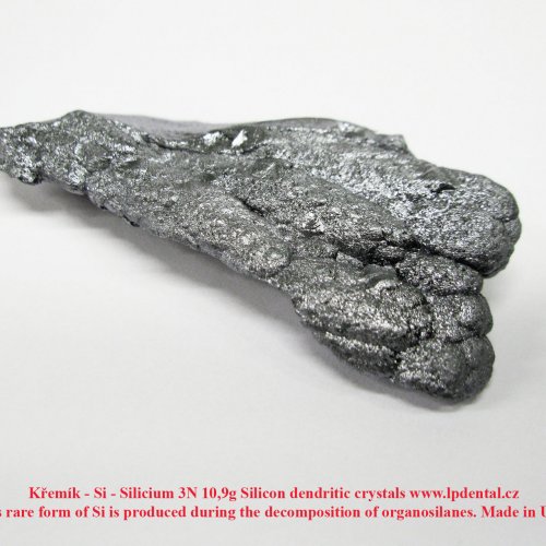 Křemík - Si - Silicium 3N 10,9g Silicon dendritic crystals 5.jpg