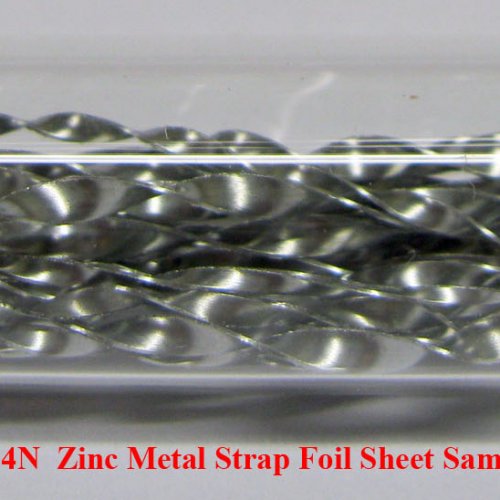 Zinek - Zn - Zincum  4N  Zinc Metal Strap Foil Sheet Sample..jpg
