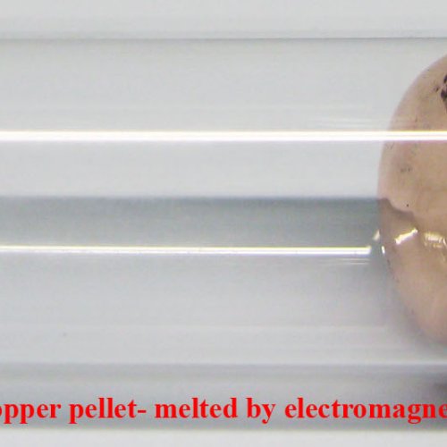 Měď - Cu - Cuprum  3N  9,9g Copper pellet- melted by electromagnetic induction.1.jpg