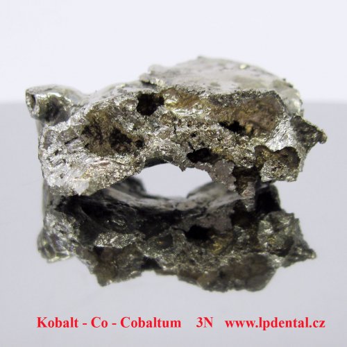 Kobalt - Co - Cobaltum  Piece lumps of Cobalt ingot.