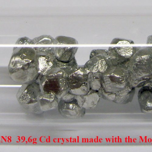 Kadmium-Cd-Cadmium 2N8  39,6g Cd crystal made with the Moj process..jpg