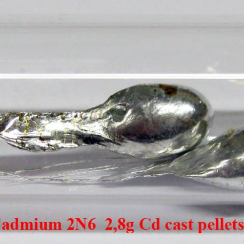 Kadmium - Cd - Cadmium 2N6  2,8g Cd cast pellets.  3.jpg