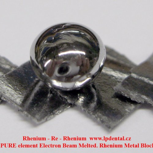 Rhenium - Re - Rhenium metal pellet  PURE element Electron Beam Melted. Rhenium Metal plate sheet