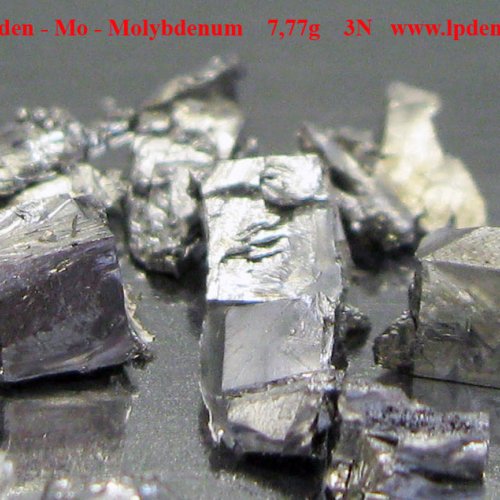 Molybden - Mo - Molybdenum    7,77g    3N  Metal fragments of molybdenum