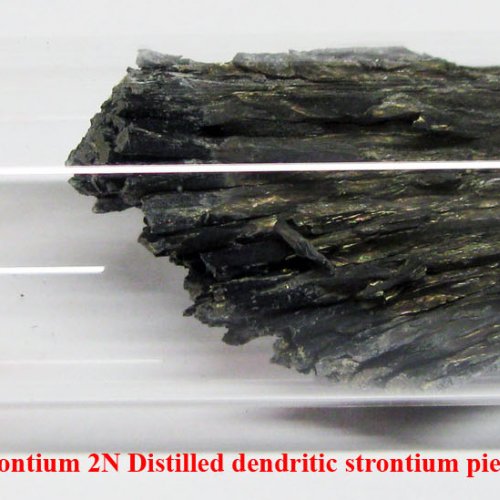 Stroncium - Sr - Strontium 2N Distilled dendritic strontium piece. 9.jpg