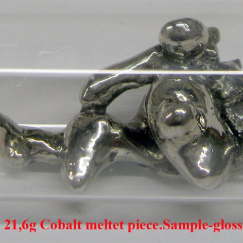 Kobalt - Co - Cobaltum 3N 21,6g Cobalt meltet piece.Sample-glossy surface..jpg