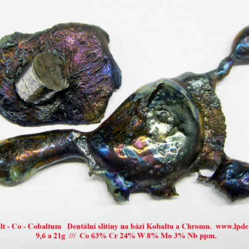 Kobalt - Co - Cobaltum Dentální slitiny na bázi Kobaltu a Chromu. Dental alloy