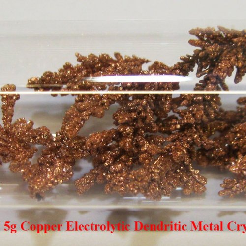 Měď - Cu - Cuprum 4N 5g Copper Electrolytic Dendritic Metal Crystals 1.jpg
