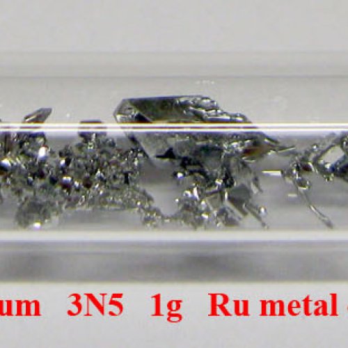 Ruthenium - Ru - Ruthenium   3N5   1g   Ru metal crystals. 12.jpg