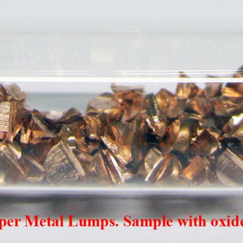 Měď - Cu - Cuprum   3N  Copper Metal Lumps. Sample with oxide-free surface..jpg