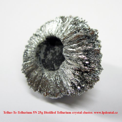 Tellur-Te-Tellurium 5N 25g Distilled Tellurium crystal cluster 4.jpg