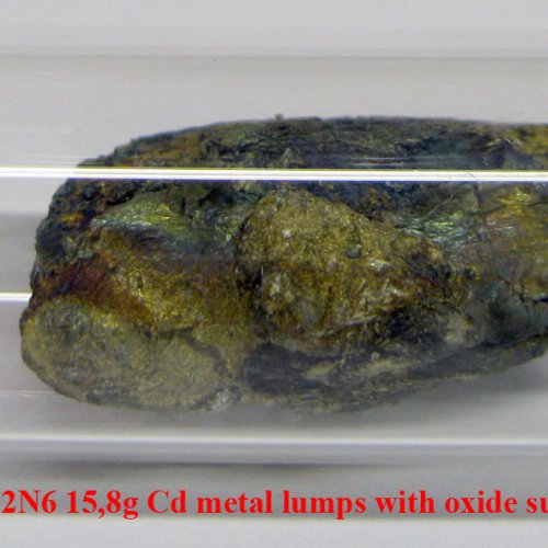 Kadmium - Cd - Cadmium 2N6 15,8g Cd metal lumps with oxide sufrace..jpg