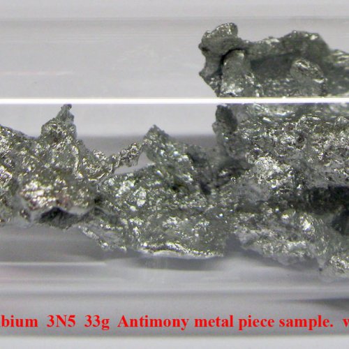 Antimon - Sb - Stibium  3N5  33g  Antimony metal piece sample..jpg