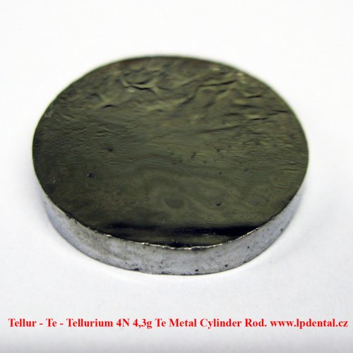Tellur - Te - Tellurium 4N 4,3g Te Metal Cylinder Rod. 2.jpg