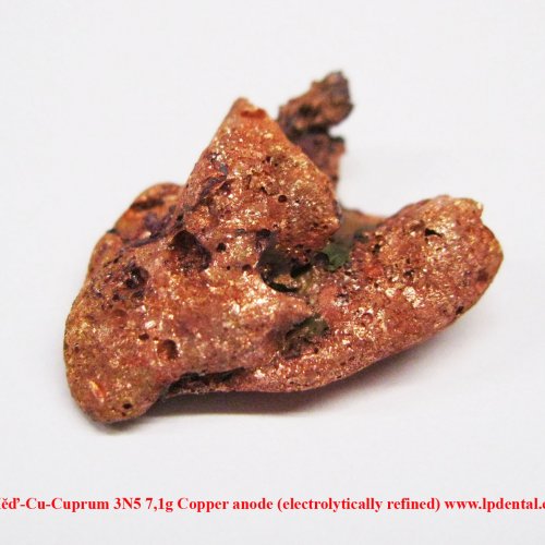 Měď-Cu-Cuprum 3N5 7,1g Copper anode (electrolytically refined).jpg