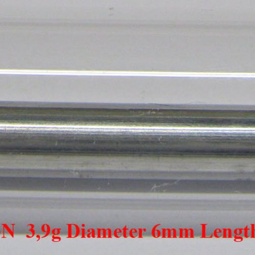 Hliník-Al-Aluminium Wire 3N  3,9g Diameter 6mm Length 50mm.jpg