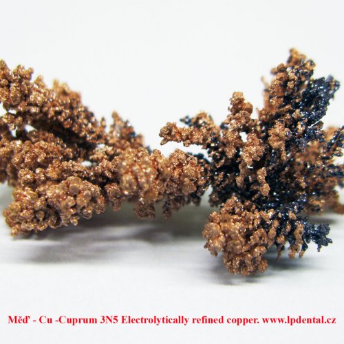 Měď - Cu -Cuprum 3N5 Electrolytically refined copper. 3.jpg