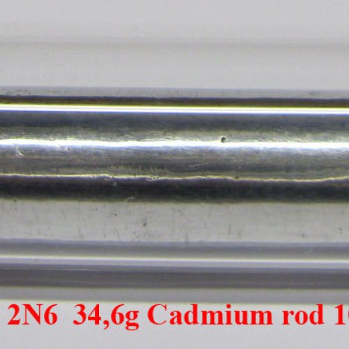 Kadmium - Cd - Cadmium  2N6  34,6g Cadmium rod 10x50mm.jpg