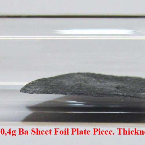 Baryum - Ba - Barium 2N8 0,4g Ba Sheet Foil Plate Piece. Thickness 0,5mm.jpg