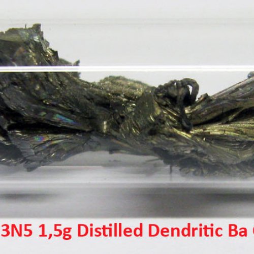 Baryum - Ba - Barium  3N5 1,5g Distilled Dendritic Ba Crystals 1.jpg