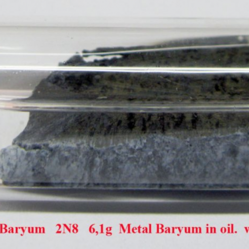 Baryum - Ba - Barium 2N8 6,1g Barium chunk (piece of Ba ingot in oil)