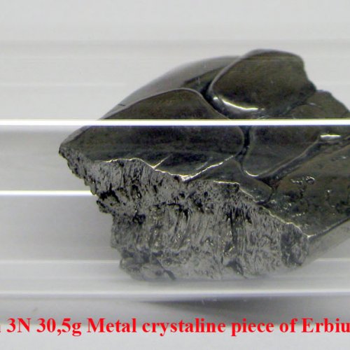 Erbium - Er - Erbium 3N 30,5g Metal crystaline piece of Erbium.jpg