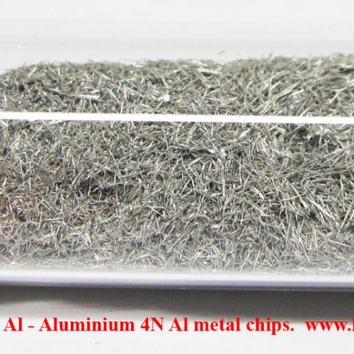 Hliník - Al - Aluminium 4N Al metal chips..jpg