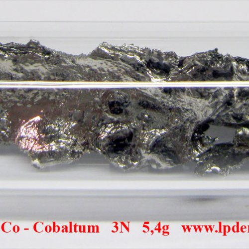 Kobalt - Co - Cobaltum  Cobalt melted by electromagnetic induction. Sample-glossy sufrace.