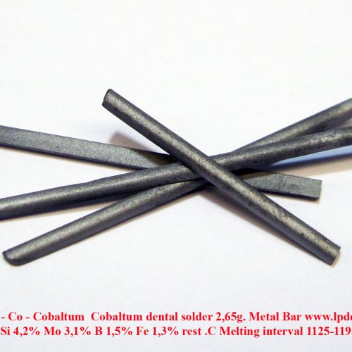 Kobalt - Co - Cobaltum  Cobaltum dental solder 2,65g. Metal Bar Wirobond-Lot.jpg