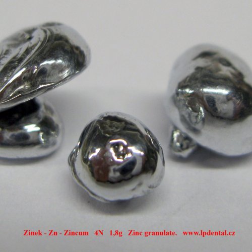 Zinek - Zn - Zincum-Zinc melted pellets-granulate 1.jpg