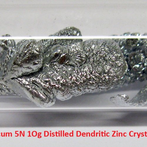 Zinek - Zn - Zincum 5N 1Og Distilled Dendritic Zinc Crystals 2.jpg