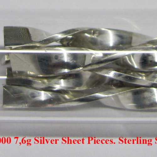 Stříbro - Ag - Argentum 925-1000 7,6g Silver Sheet Pieces. Sterling Silver Jewelery..jpg