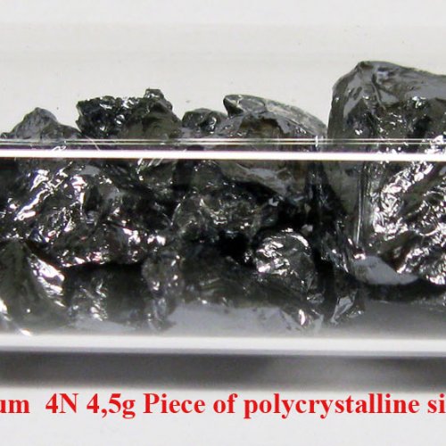 Křemík - Si - Silicium  4N 4,5g Piece of polycrystalline silicon..jpg