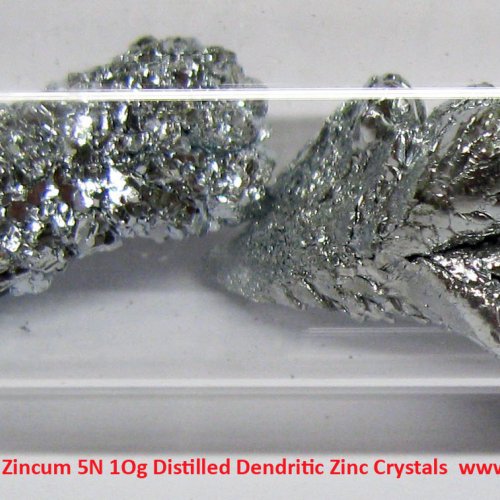 Zinek - Zn - Zincum 5N 1Og Distilled Dendritic Zinc Crystals  5.jpg