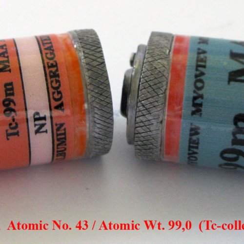 Technecium - Tc - Technetium  (Tc-collectors)-replika. Lead pig for technetium.