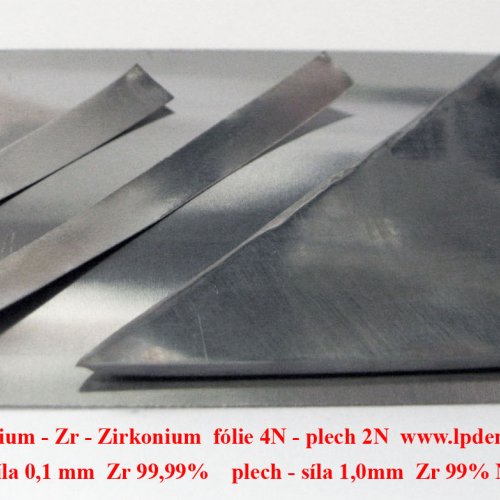 Zirkonium - Zr - Zirkonium Sheet -Foil Plate