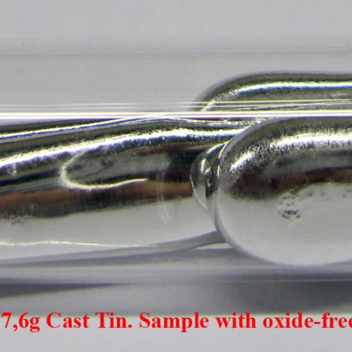 Cín - Sn - Stannum  5N 17,6g Cast Tin. Sample with oxide-free surface..jpg