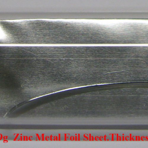 Zinek - Zn - Zincum  4N 1,9g  Zinc Metal Foil Sheet.Thickness 0,1mm.jpg