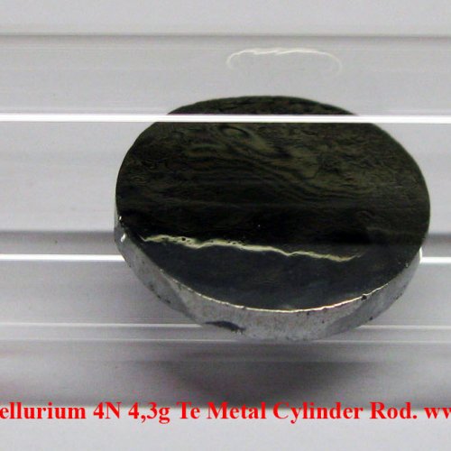 Tellur - Te - Tellurium 4N 4,3g Te Metal Cylinder Rod. 1.jpg