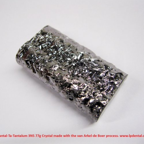 Tantal-Ta-Tantalum 3N5 77,77g Crystal made with the van Arkel-de Boer process. 5.jpg