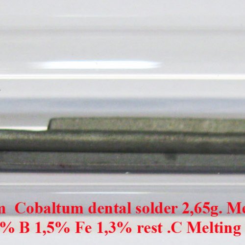 Kobalt - Co - Cobaltum  Cobaltum dental solder 2,65g. Metal Bar Wirobond-Lot 1.jpg