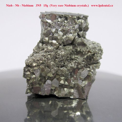 Niob - Nb - Niobium   3N5   15g  (Very rare Niobium crystals.)   0.jpg